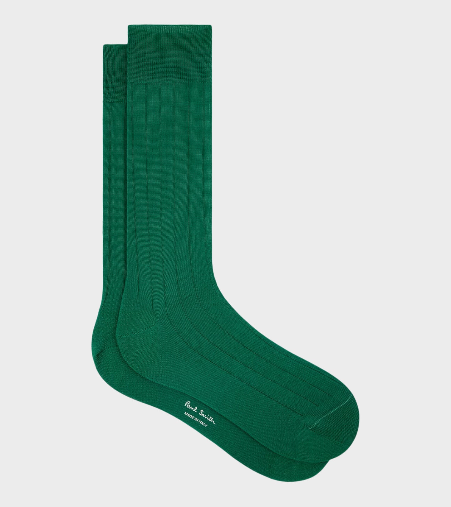 Plain Rib Socks Green