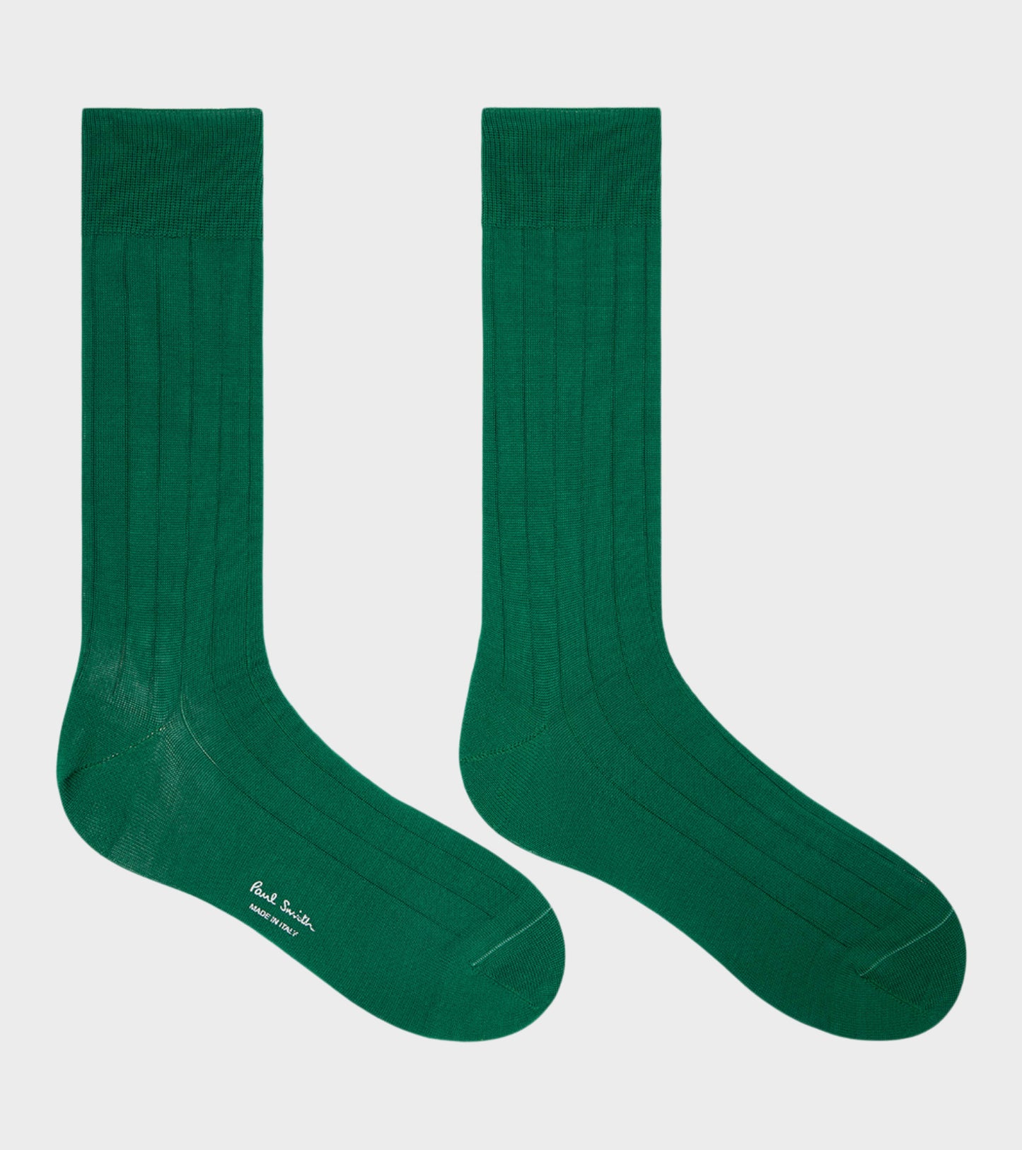 Plain Rib Socks Green