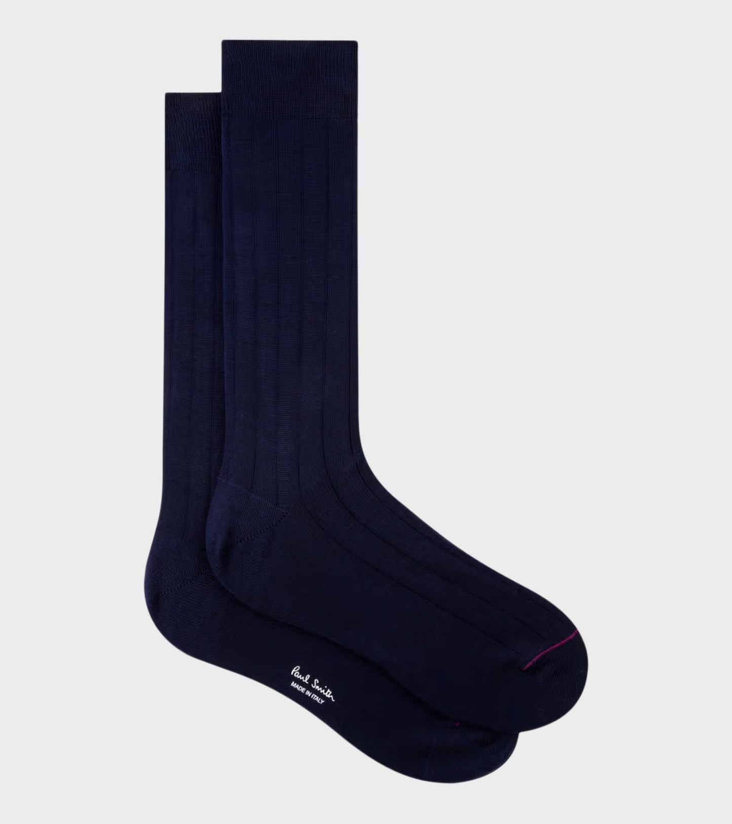 Plain Rib Socks Navy