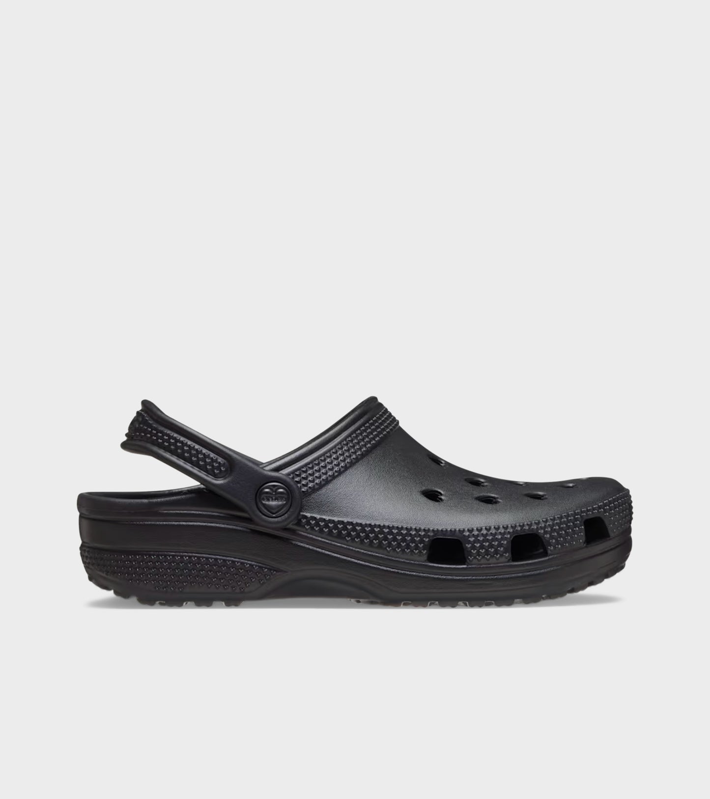 Classic Hearts Cut Out Clog Black
