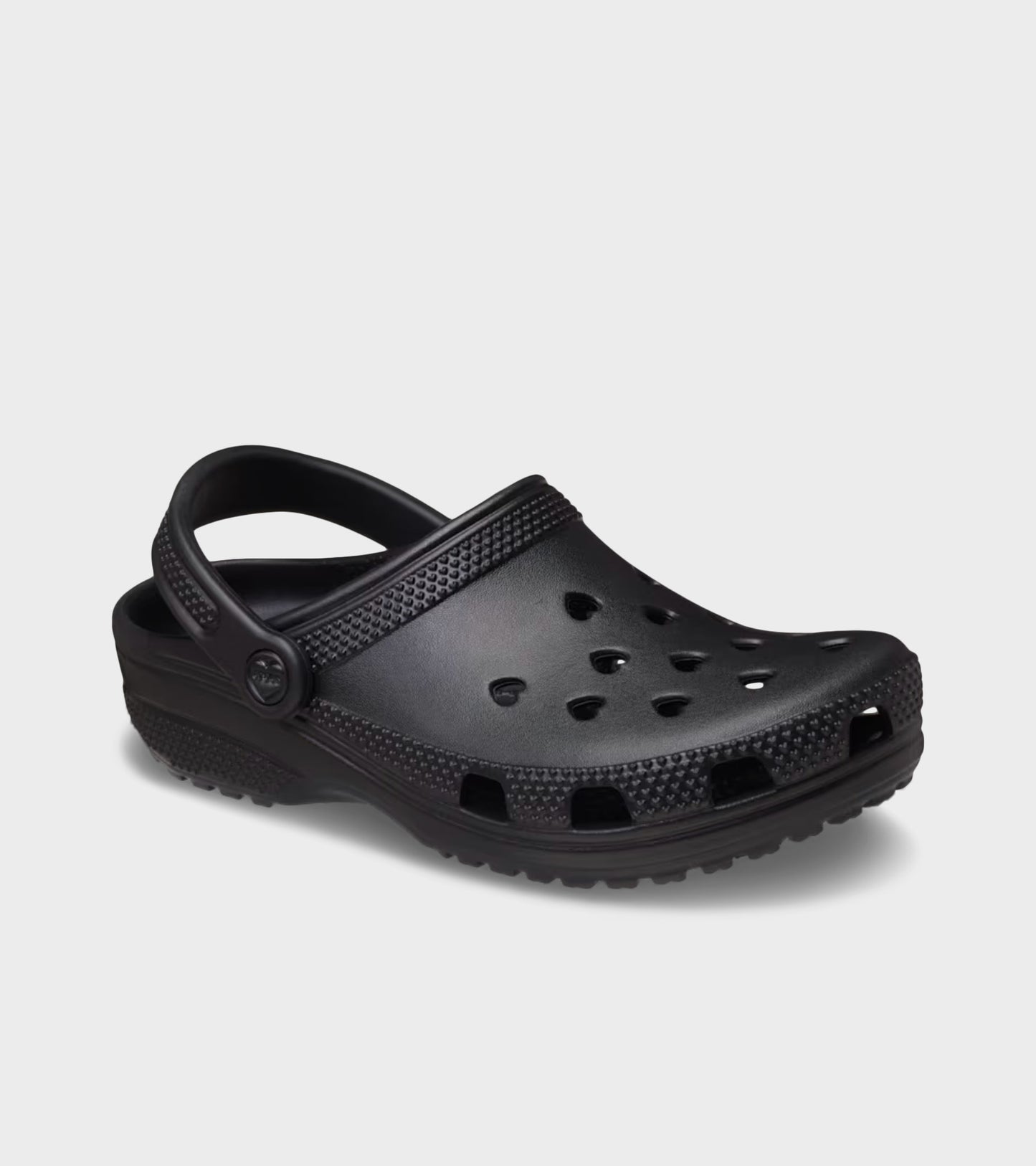 Classic Hearts Cut Out Clog Black