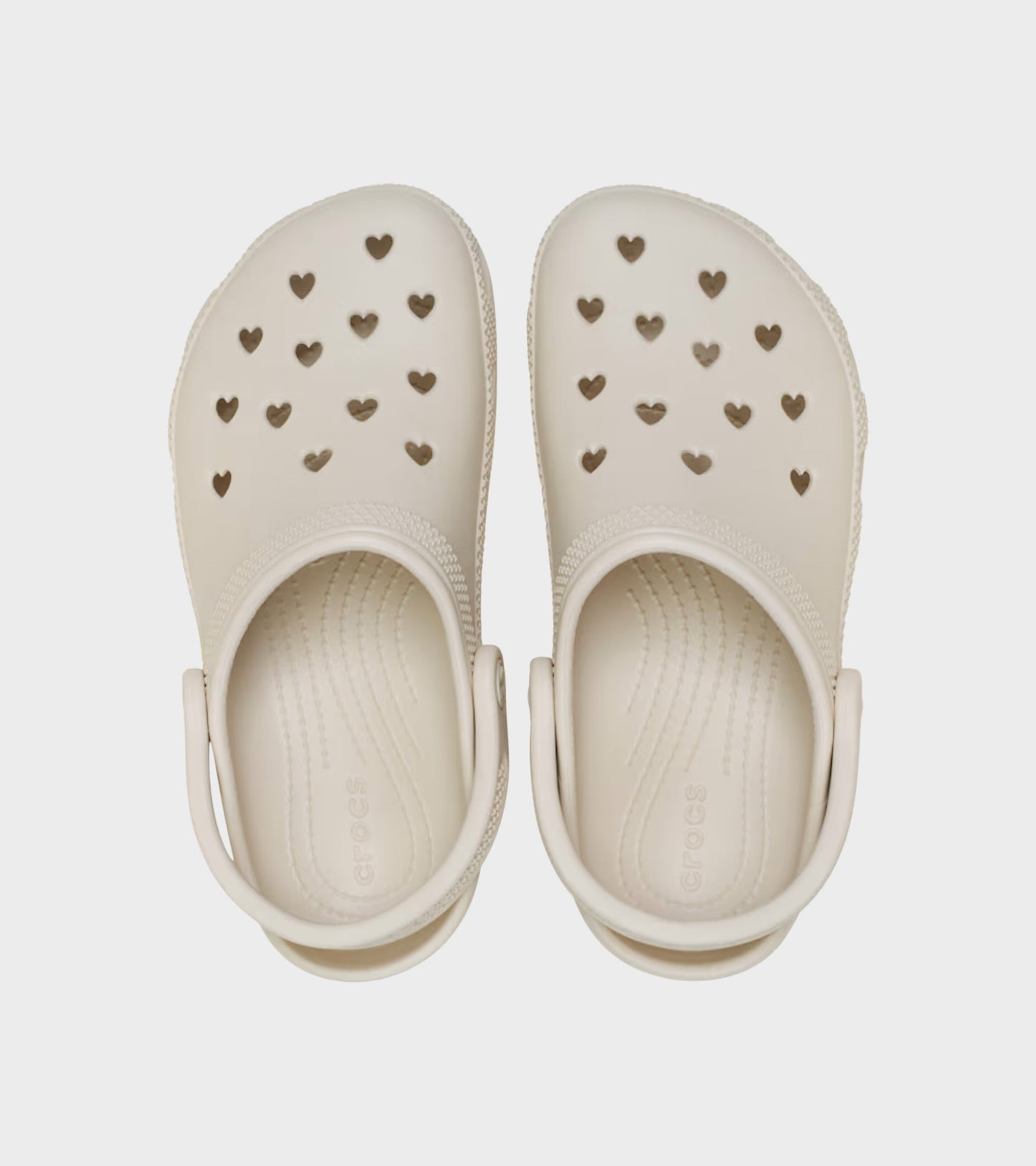 Classic Hearts Cut Out Clog Frappé