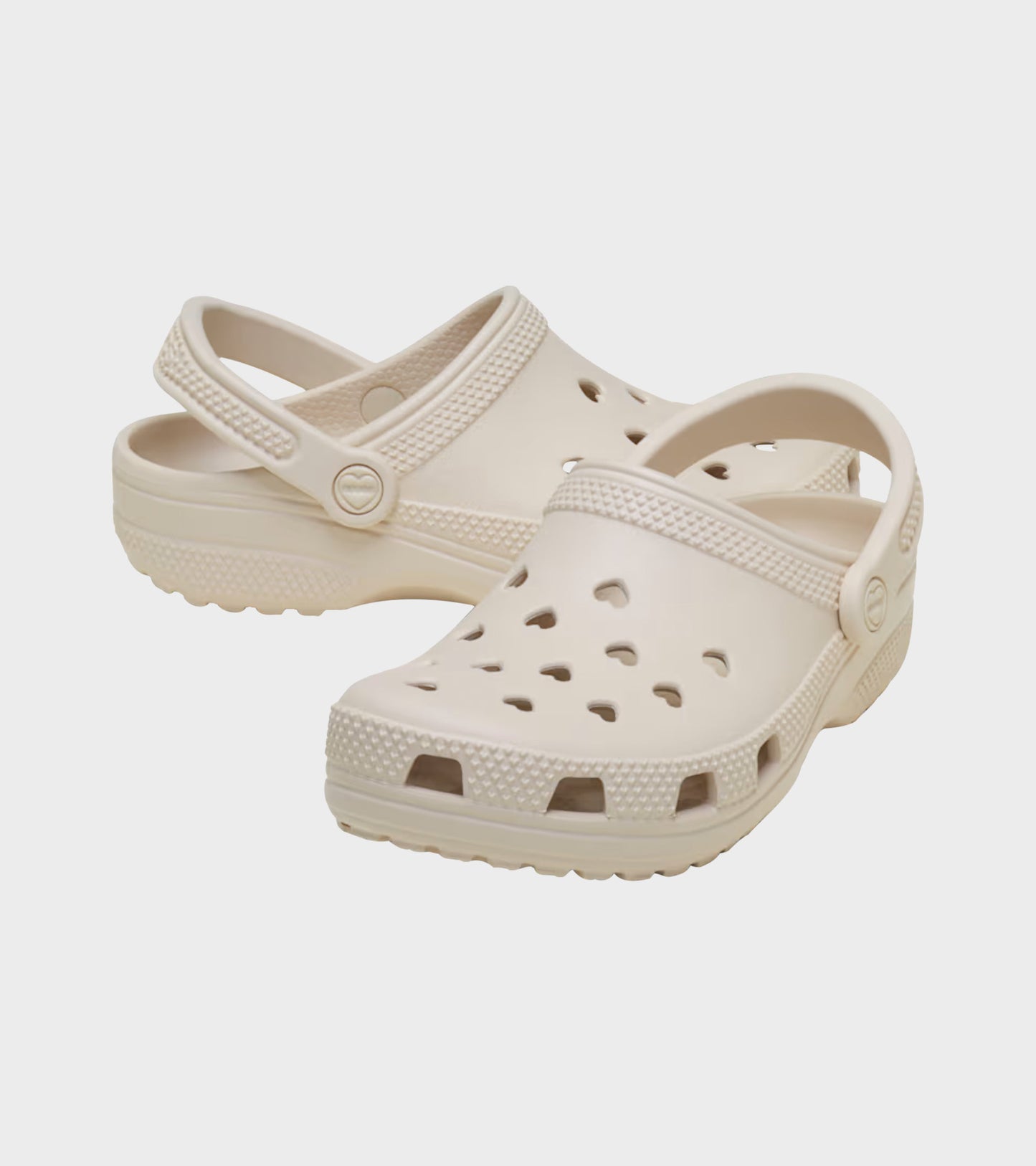 Classic Hearts Cut Out Clog Frappé