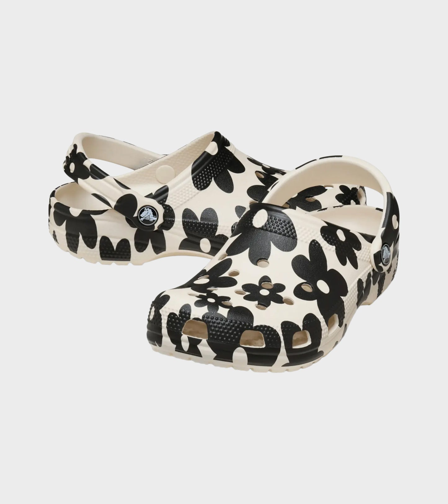 Classic Pop Petals Clog Off-white/Black