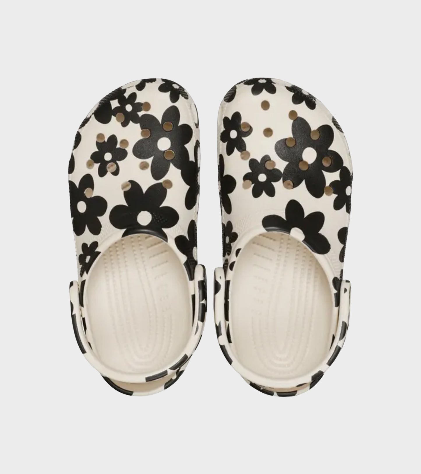 Classic Pop Petals Clog Off-white/Black