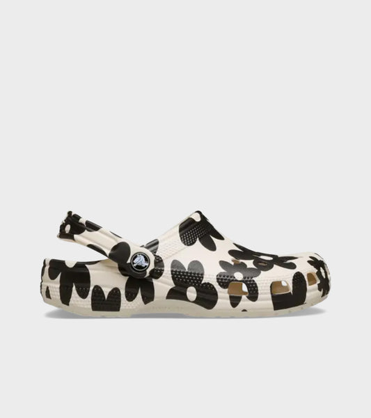 Classic Pop Petals Clog Off-white/Black