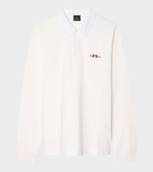 PS Logo Rugby Top White