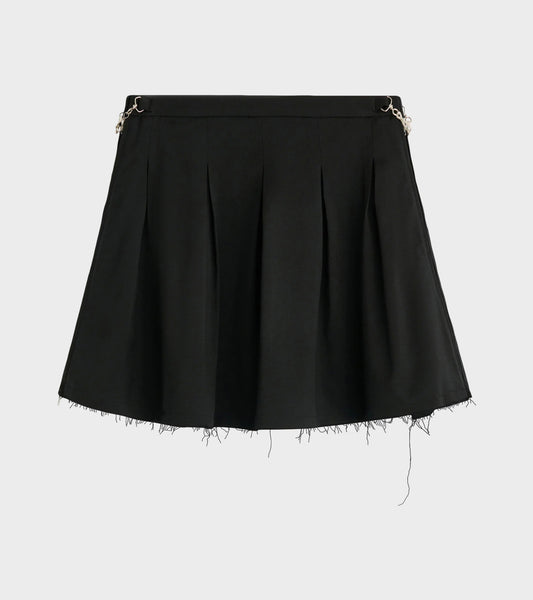 Object Skirt Black Worsted Wool