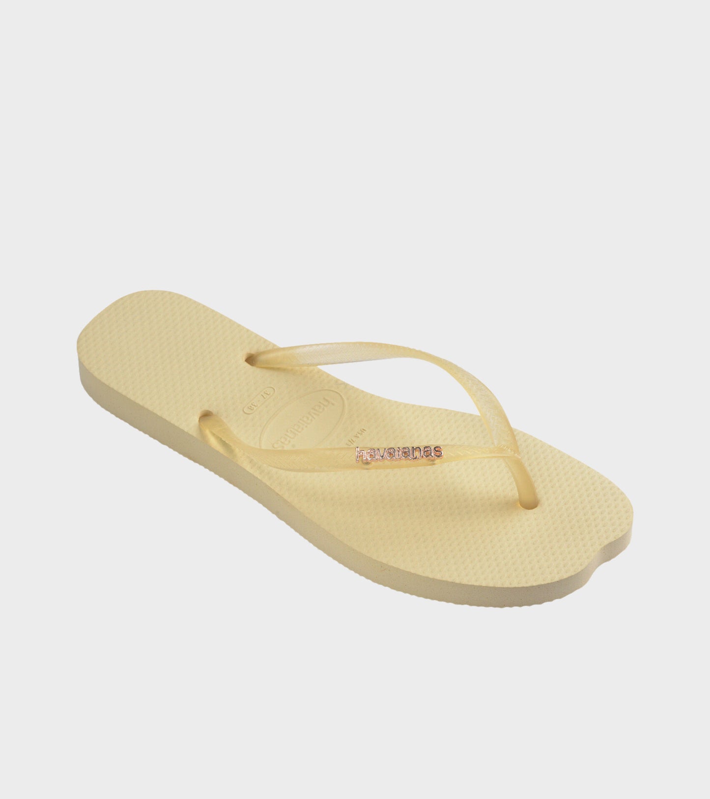 Slim Split Flip Flops Buttercream