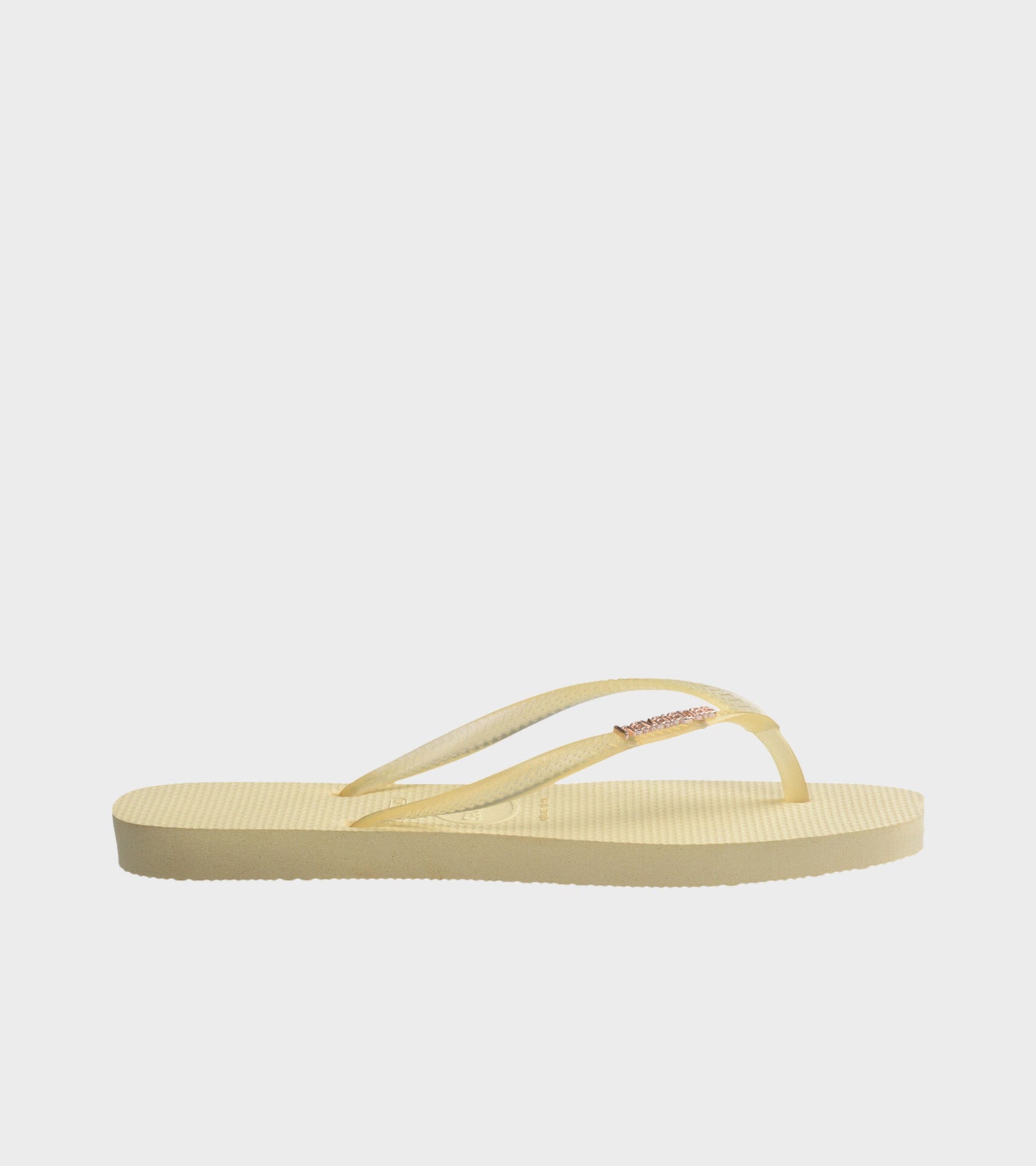 Slim Split Flip Flops Buttercream
