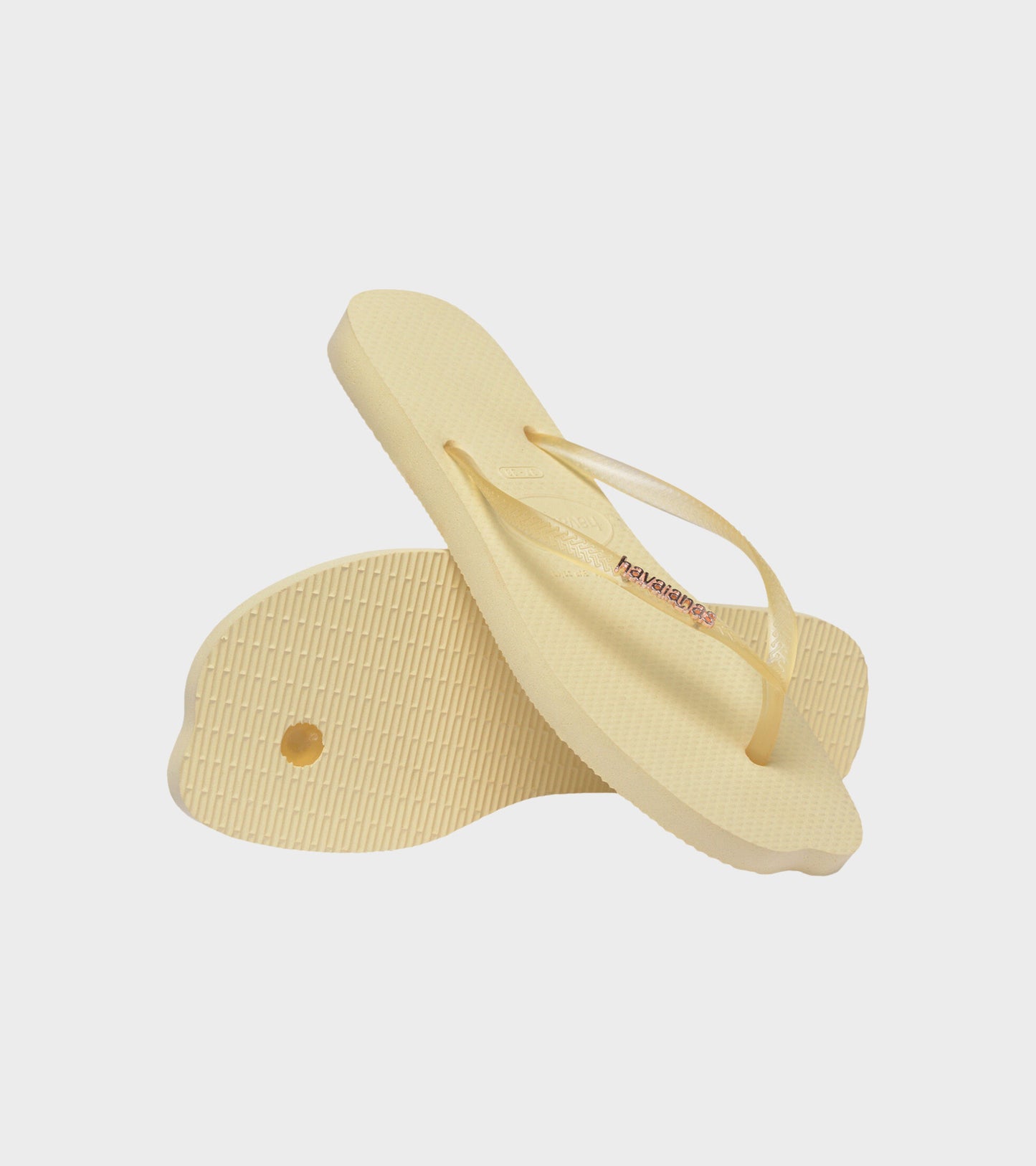 Slim Split Flip Flops Buttercream