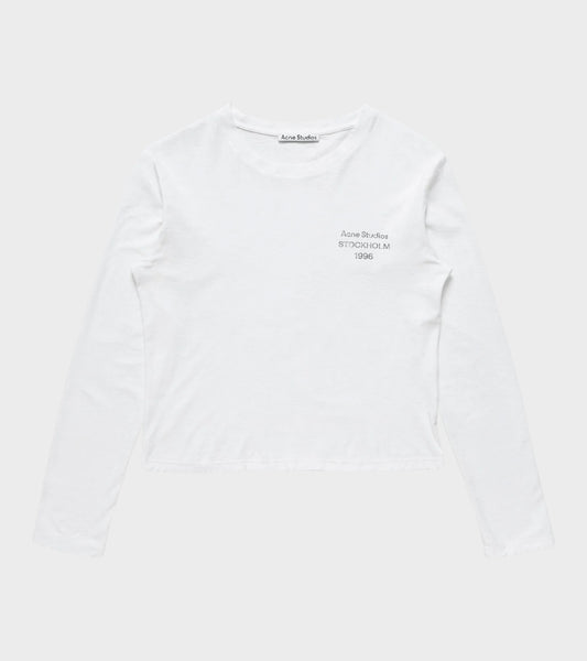 Distressed Logo L/S T-shirt Off-white
