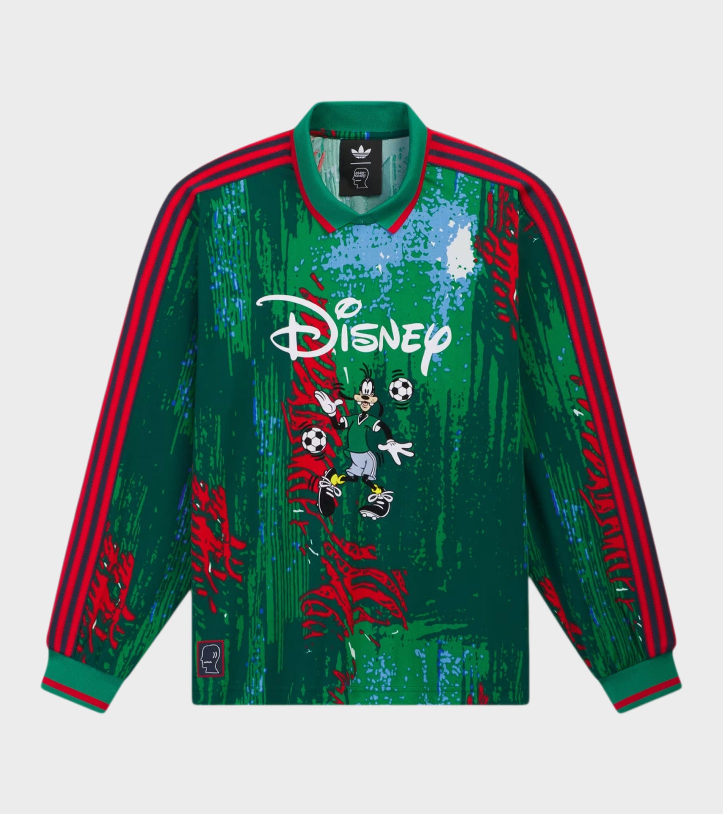 X Disney L/S Shirt Red/Bold Green/Blue