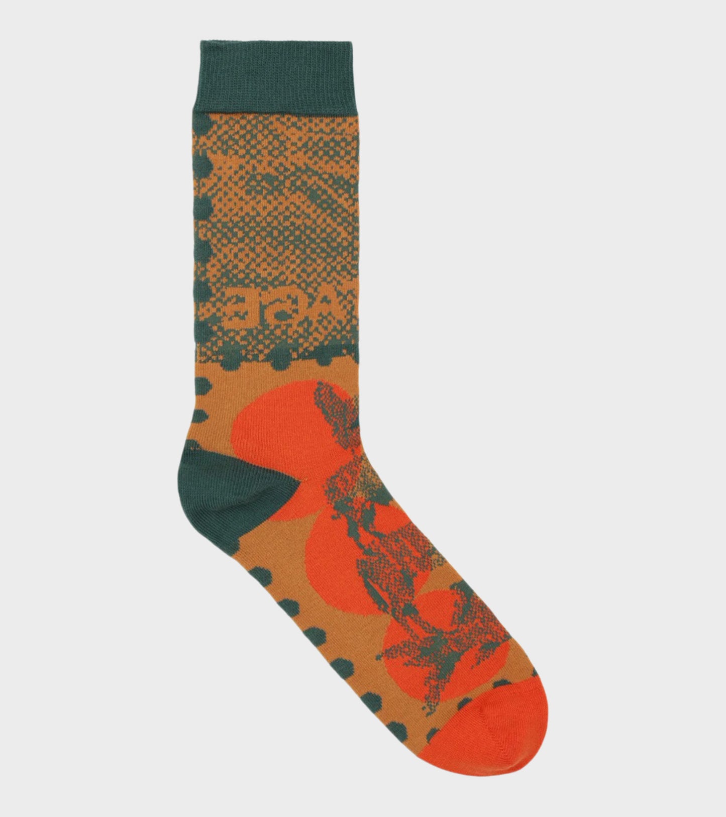 Tower Socks Postage Mandarin Dots