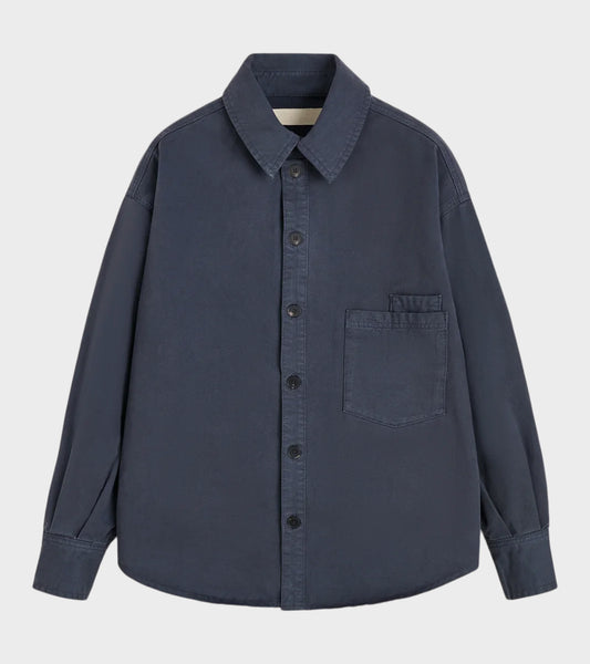 Casy Shirt Cotton Washed Slate