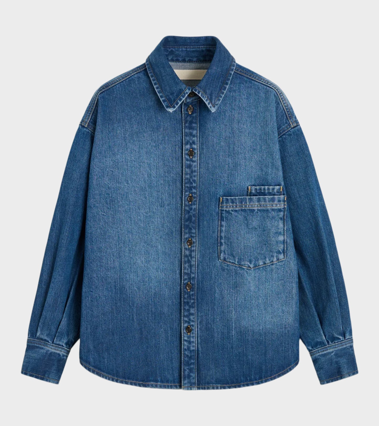 Casy Shirt Denim Worn Blue