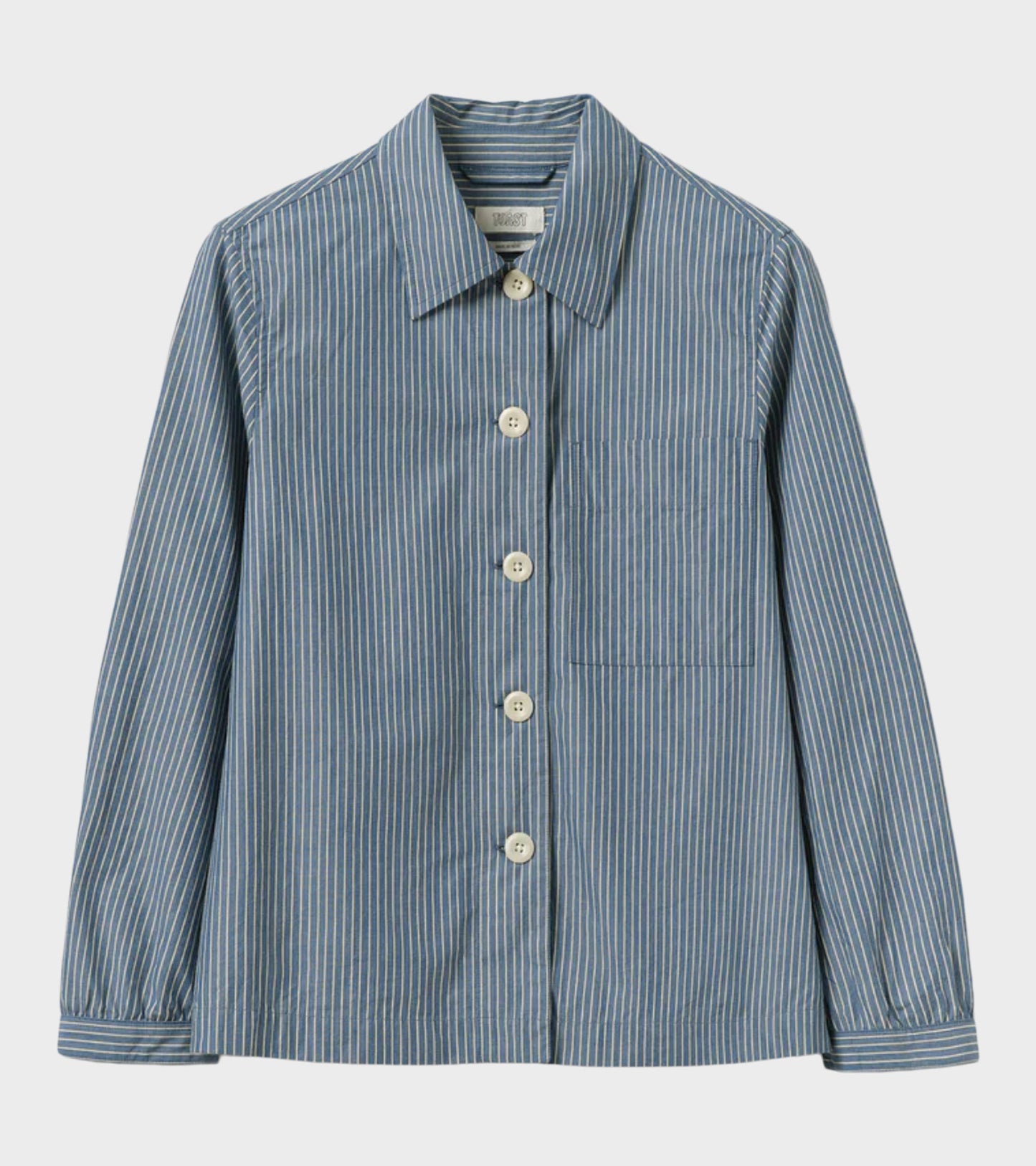 Baya Harvest Stripe Shirt Chambray Blue/Ecru