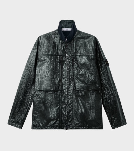 Nylon Lucido Overshirt Dark Green