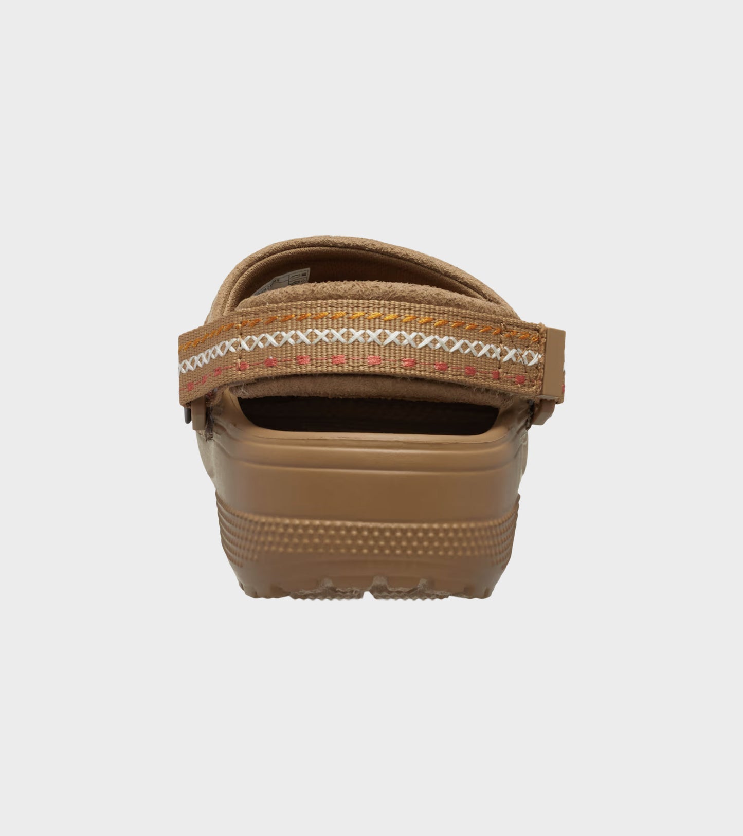 Crafted Vegan Suede Stitch Clog Sepia