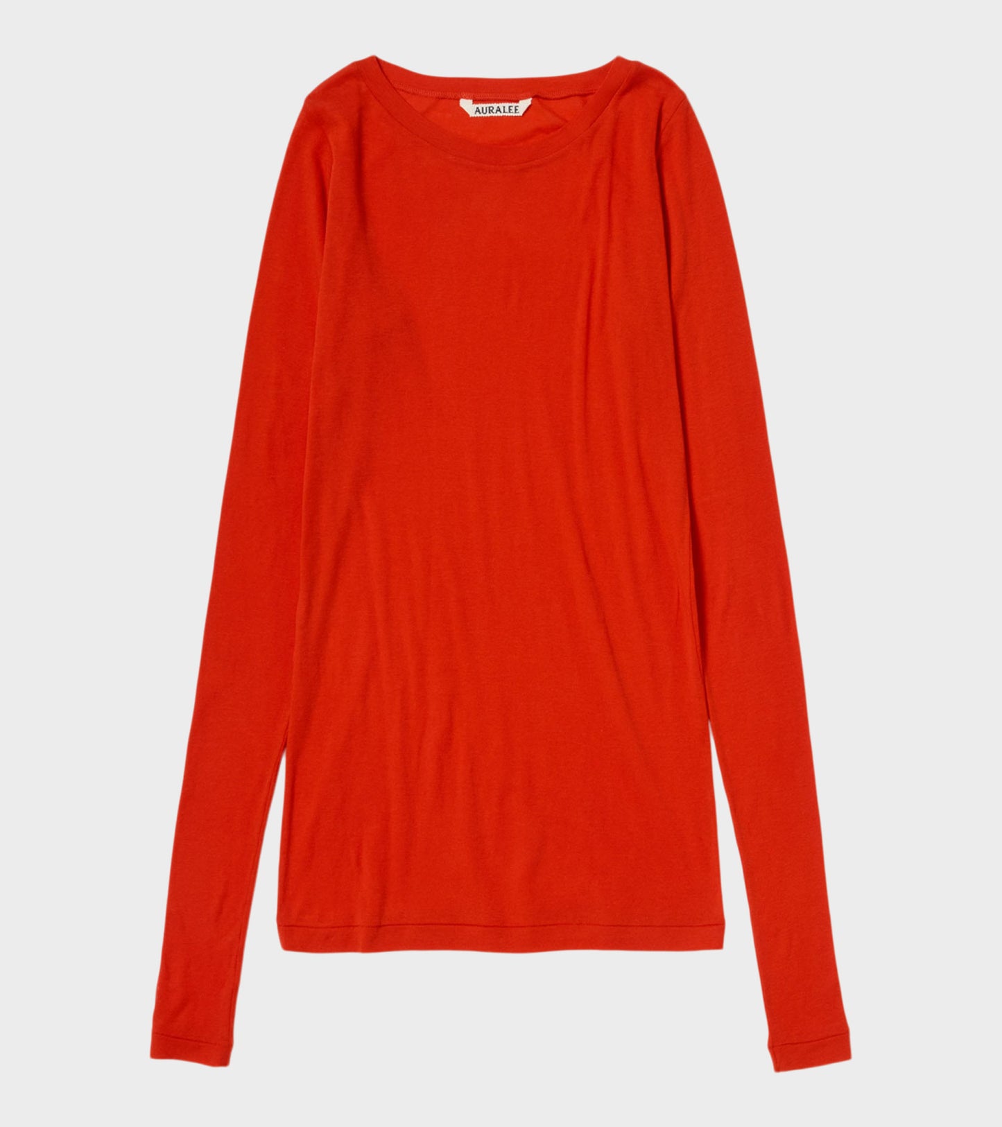 Super High Gauge Sheer Rib L/S Tee Red