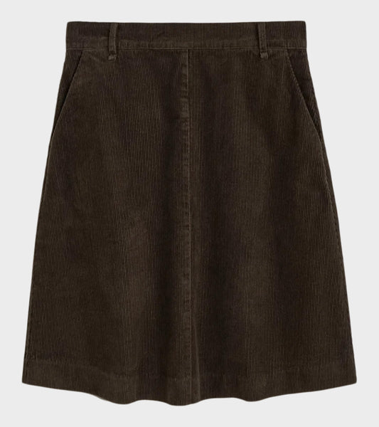 Estelle Skirt Short Corduroy Smokey Brown