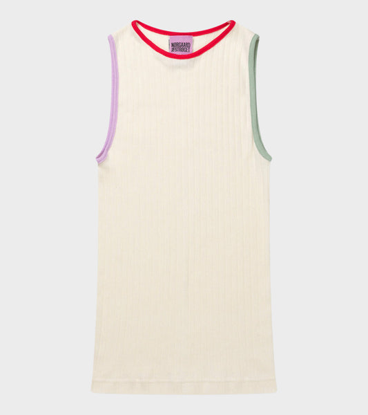 101 Tank Top Helena Ecru/Kontrast