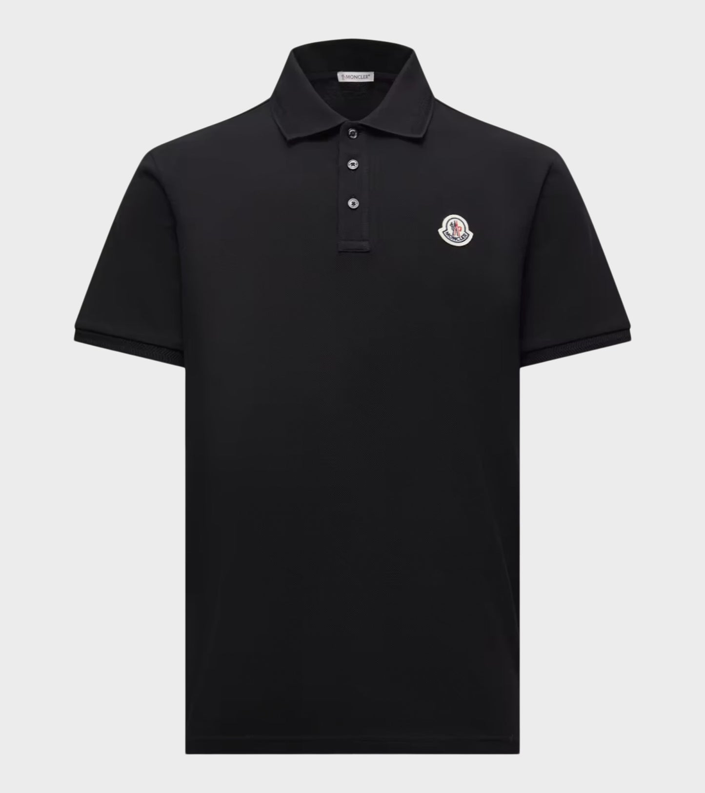 S/S Logo Patch Polo Black