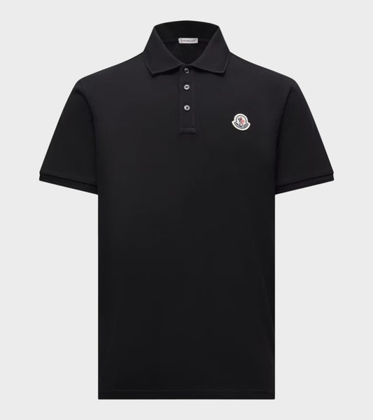 S/S Logo Patch Polo Black