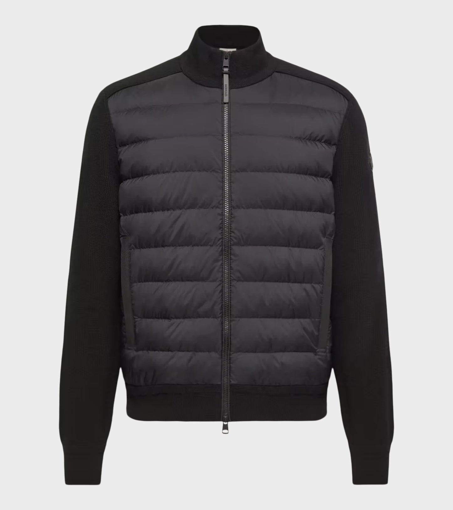 Wool & Cashmere Zip-up Cardigan Black