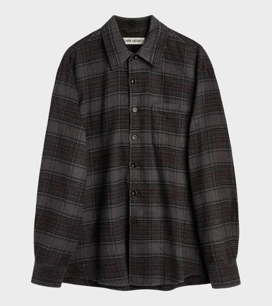 Above Shirt Faded Noctume Check Flannel