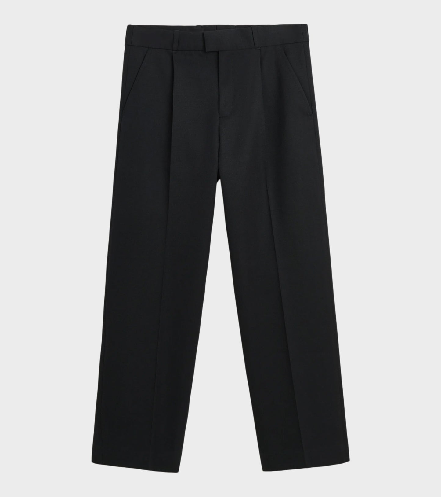 Slack Trouser Coarse Gabardine Black