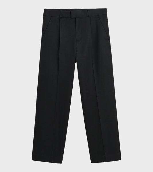 Slack Trouser Coarse Gabardine Black