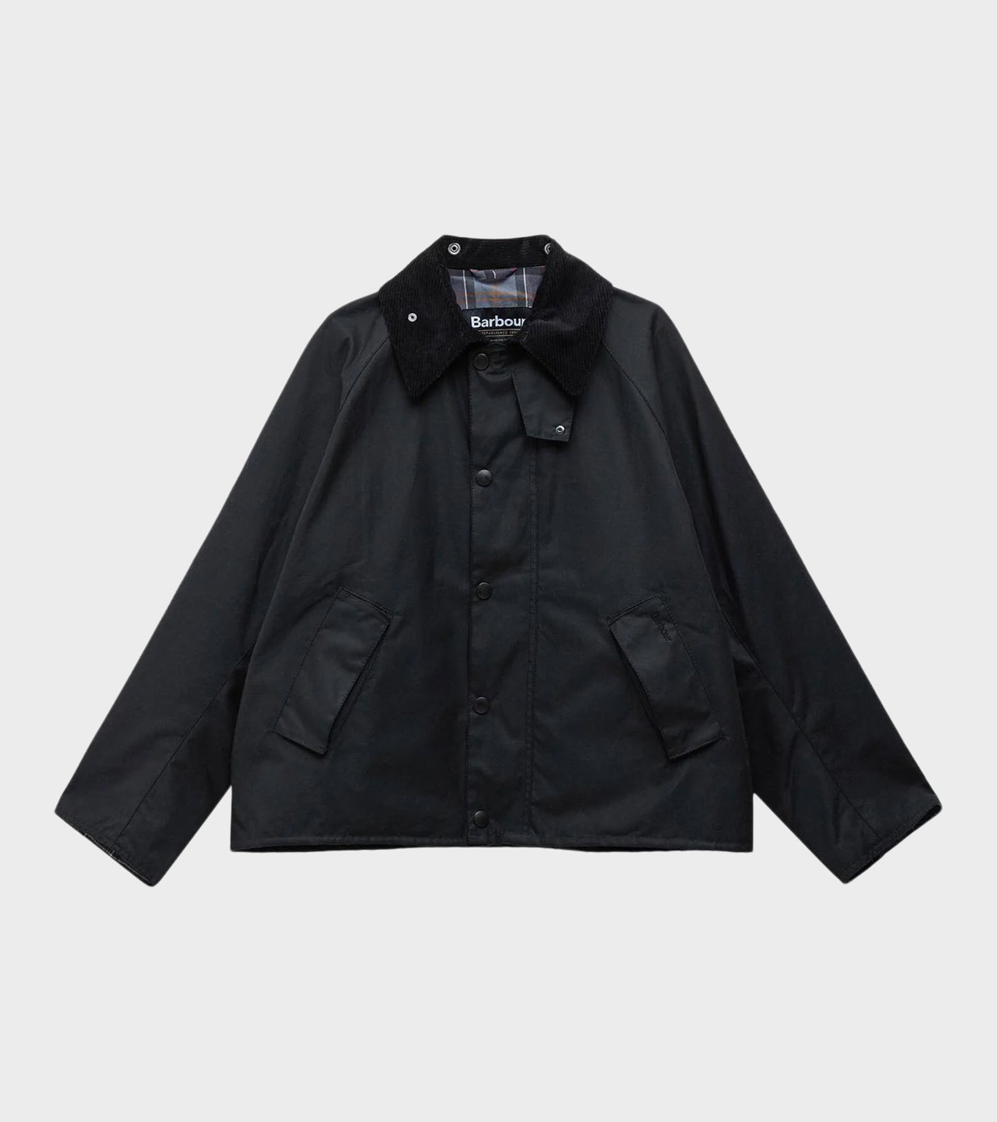 Barbour Modified Transport Wax Jacket Black