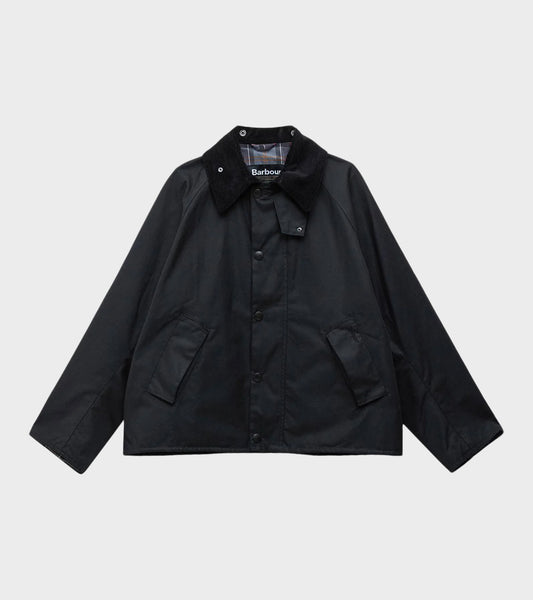 Barbour Modified Transport Wax Jacket Black