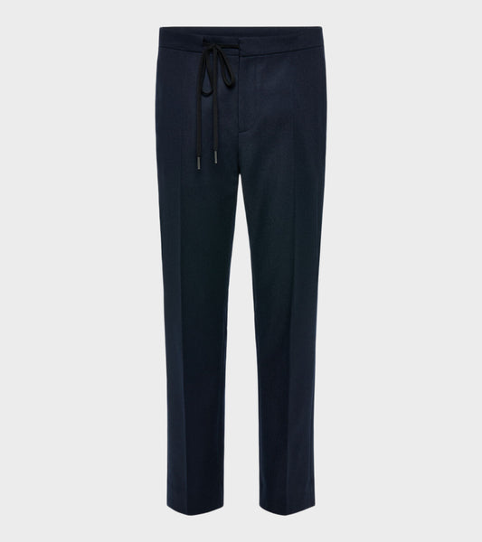 Wool Trousers Navy