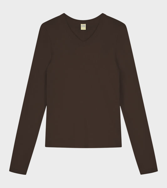 Jill Longsleeve Dark Brown