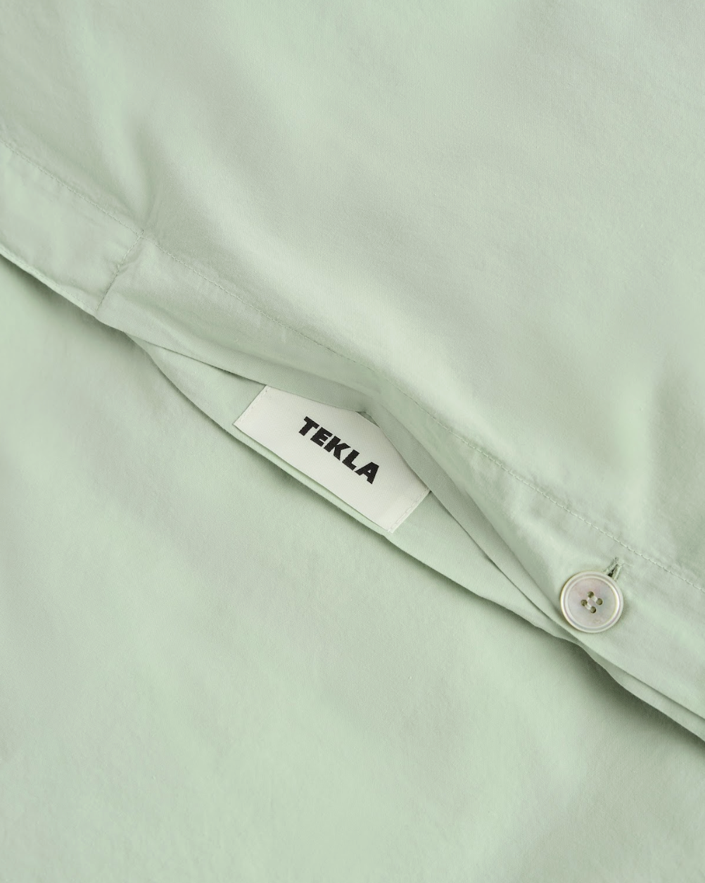 Percale Duvet 140x200 Powder Green