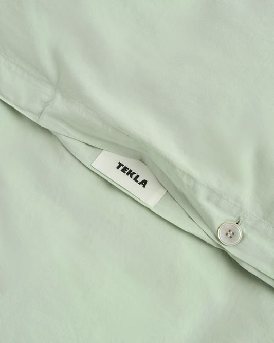 Percale Duvet 140x200 Powder Green