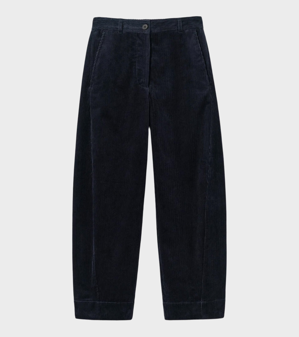 Twisted Seam Cord Trousers Dark Navy
