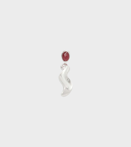 Journey Earring Left Silver