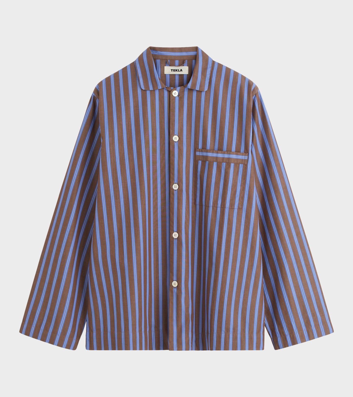 Pyjamas Shirt - Chestnut Stripes