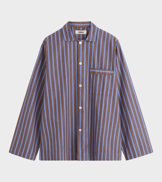 Pyjamas Shirt - Chestnut Stripes