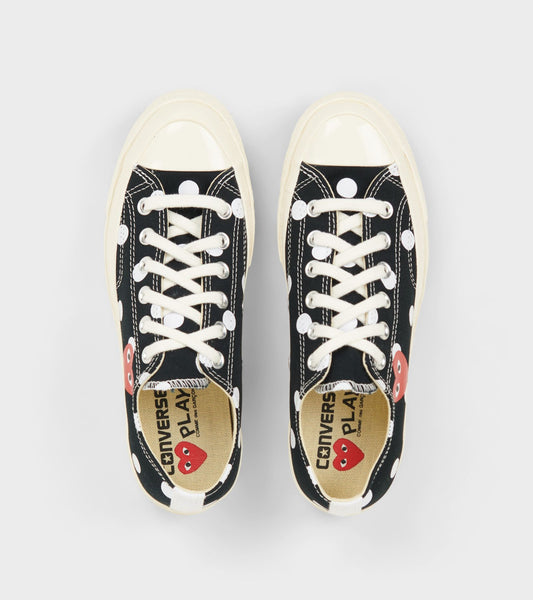Chuck Taylor Low Polka Dot Black/White