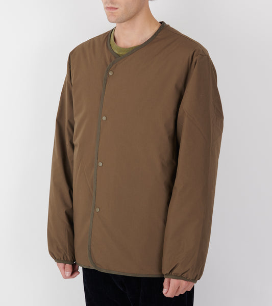 Reversible Down Cardigan Brown