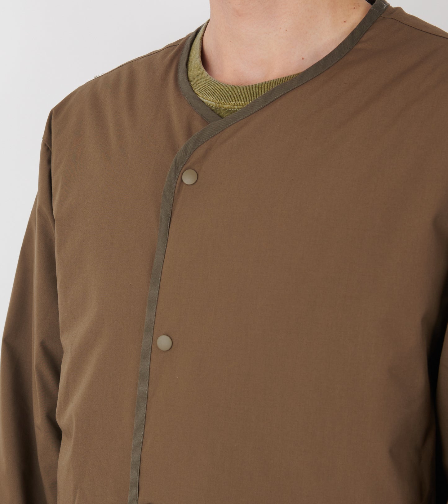 Reversible Down Cardigan Brown