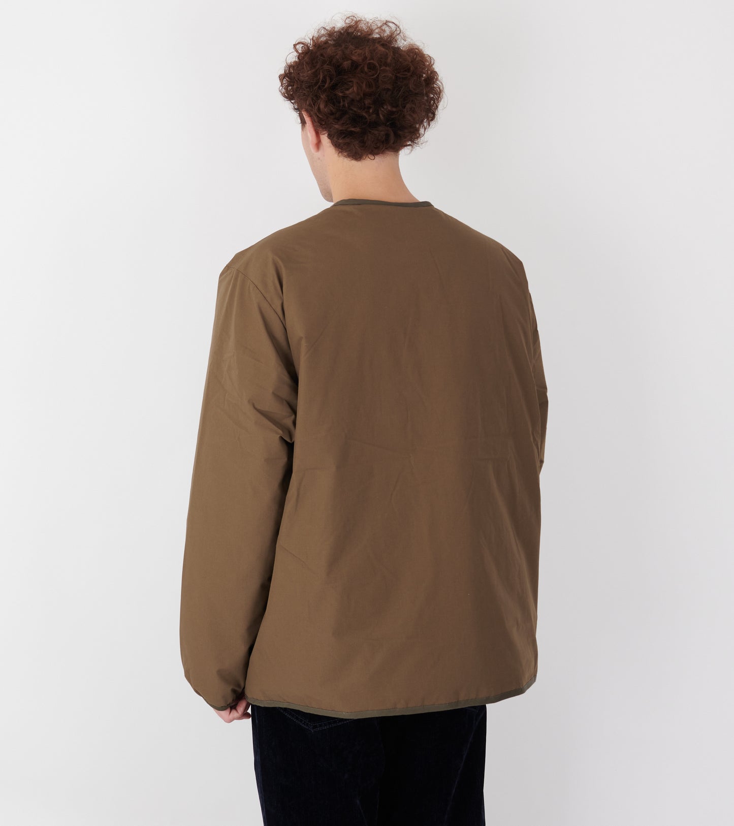 Reversible Down Cardigan Brown