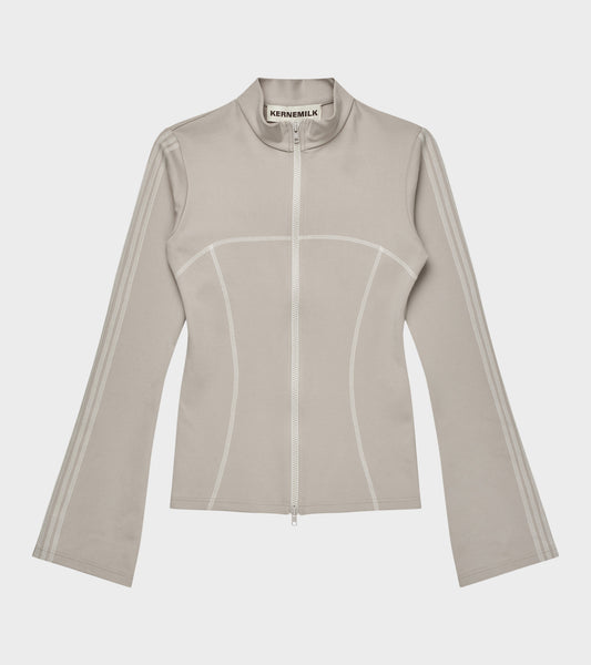 Zoe Track Blouse Beige