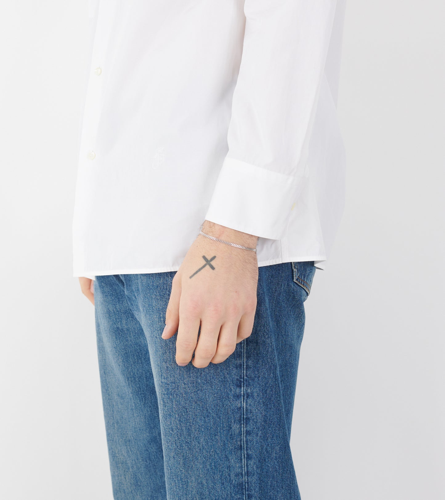 Curb Bracelet M Silver