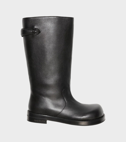 Leather Boots Black