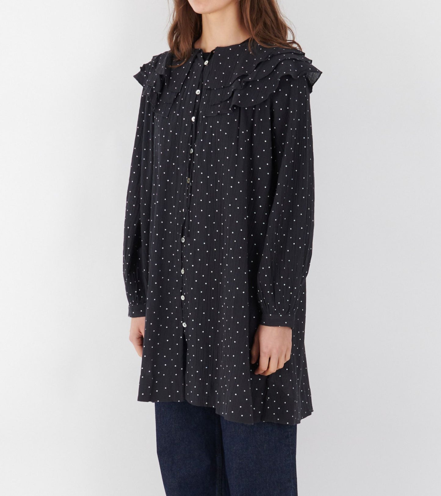 Lilou Dress Black/White Dot